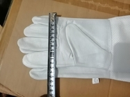 Άσπρα αερισμένα γάντια για τα άσπρα Sheepskin μελισσοκομίας γάντια με την άσπρη μαλακή αερισμένη μανσέτα