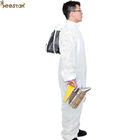Προστατευτική ενδυμασία μελισσοκομίας κοστούμι τριών αερισμένο στρώμα ενδυμάτων με το πέπλο καλής ποιότητας