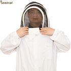 Οικονομικό σακάκι μελισσών με τη προστατευτική ενδυμασία s-2XL Beekeepers κουκουλών Zippered