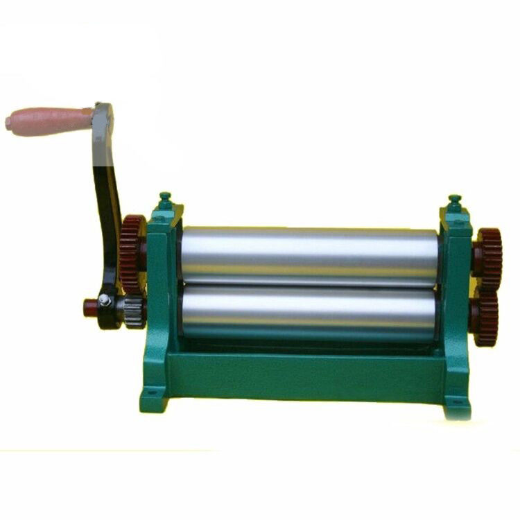 μηχανή κυλίνδρων μύλων φύλλων μελισσοκηρού 310mm 450mm χειρωνακτική