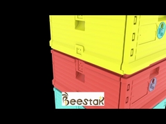 Θερμομονωμένο Πλαστικό Μελισσοκομικό Κυψέλη 10 Πλαισίων Τροφίμων με Παγίδα Γύρης Δύο Ορόφων