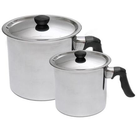 Αγορά Ασημένιο ανοξείδωτο 304 μεγάλος 2.5L Melter κεριών όγκος δοχείων με την κάλυψη σε απευθείας σύνδεση κατασκευή