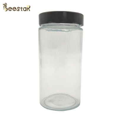 Αγορά Γυαλιού 1000ML κενά μελιού εμπορευματοκιβώτια μελιού γυαλιού βάζων διαφανή σε απευθείας σύνδεση κατασκευή
