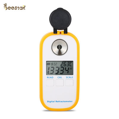 Κίτρινο πλαστικό μελιού μέτρησης refractometer μελιού οργάνων ψηφιακό